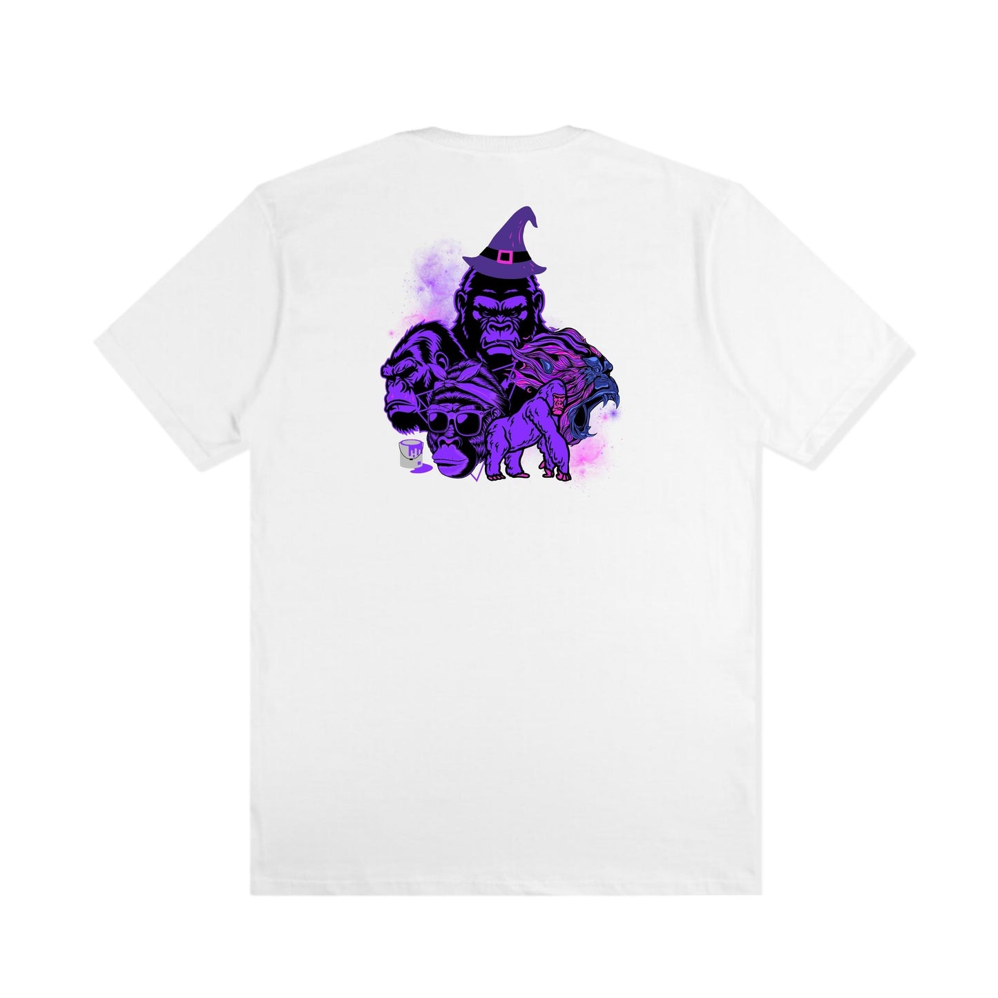 Camiseta Branca Gorilla Savage Grape Extreme