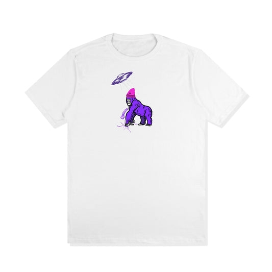 Camiseta Branca Gorilla Savage Grape Half